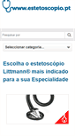 Mobile Screenshot of estetoscopio.pt